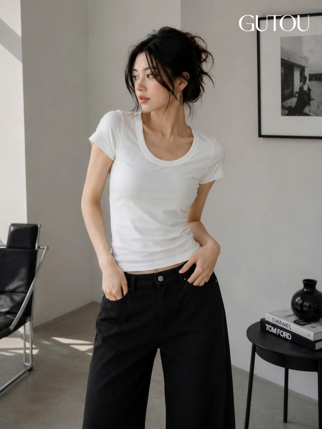 [ GUTOU ] Áo Thun Ôm Body Ivy Tee_thumbnail_4