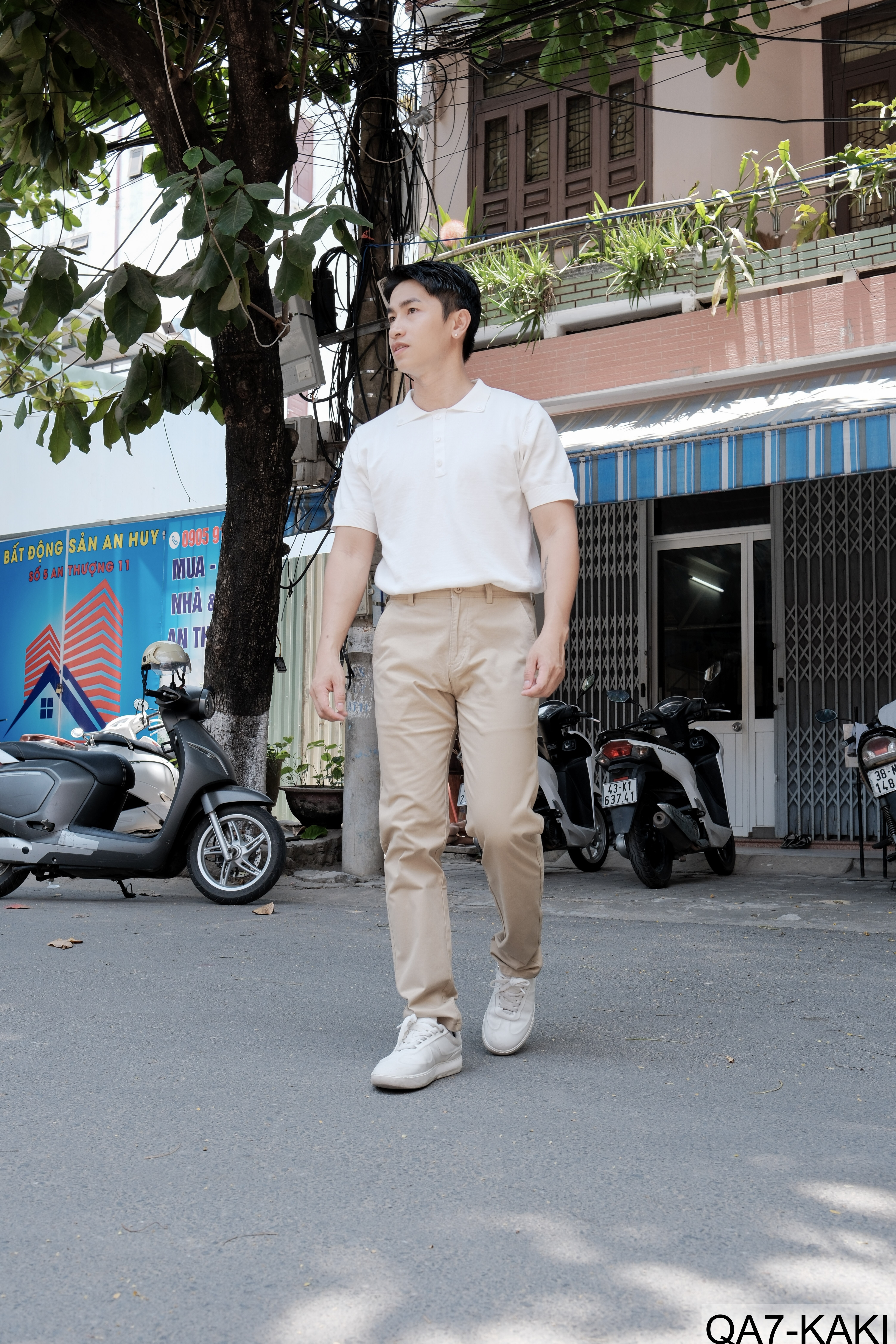 QA7 - Quần Ống Rộng Nam Phong Cách Nhật Bản Cổ Điển, Chất Cotton Mềm Mại, Dễ Phối Đồ 4 Mùa_thumbnail_6