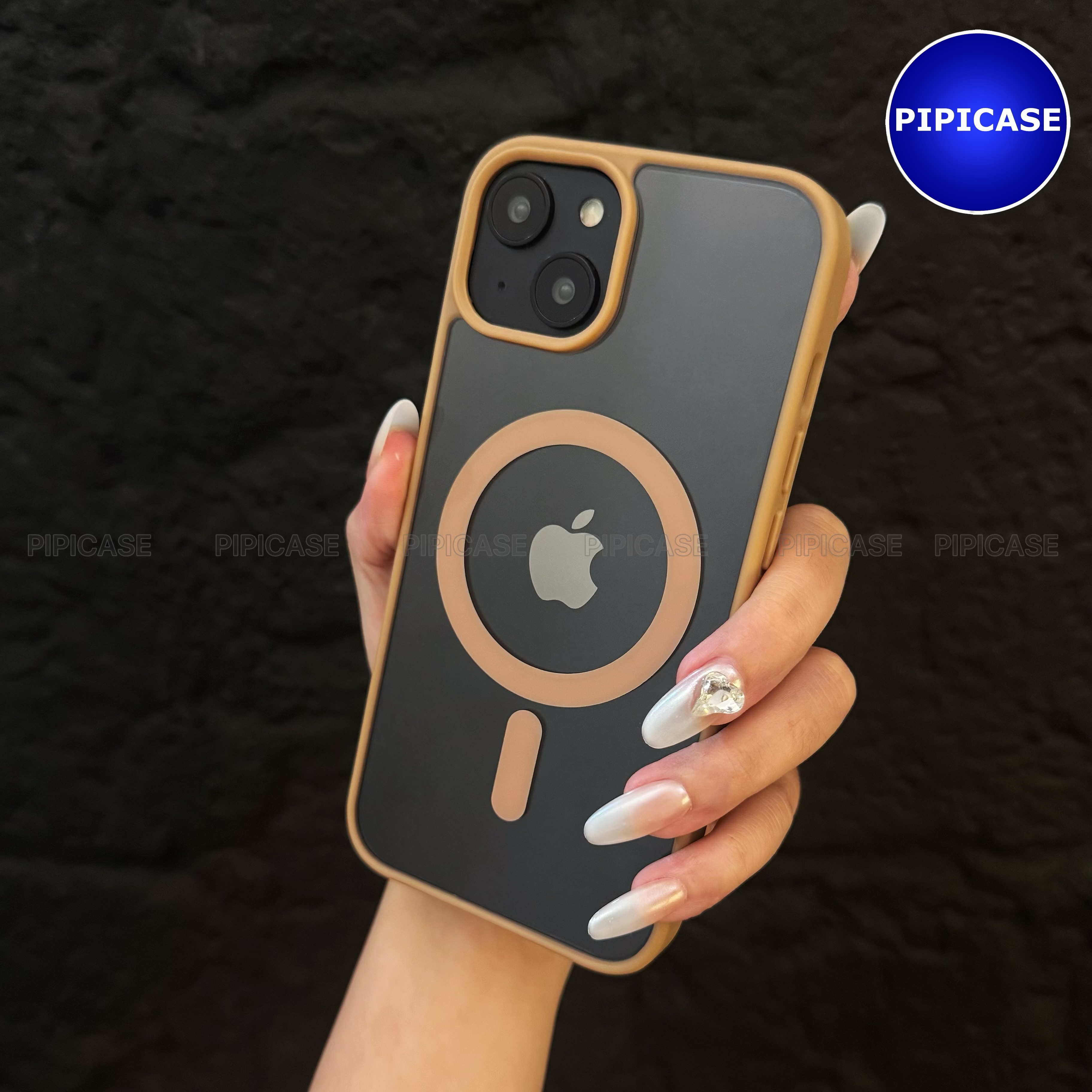 Ốp Lưng iPhone 15 Plus - Chic - Nâu Nhạt_thumbnail_15