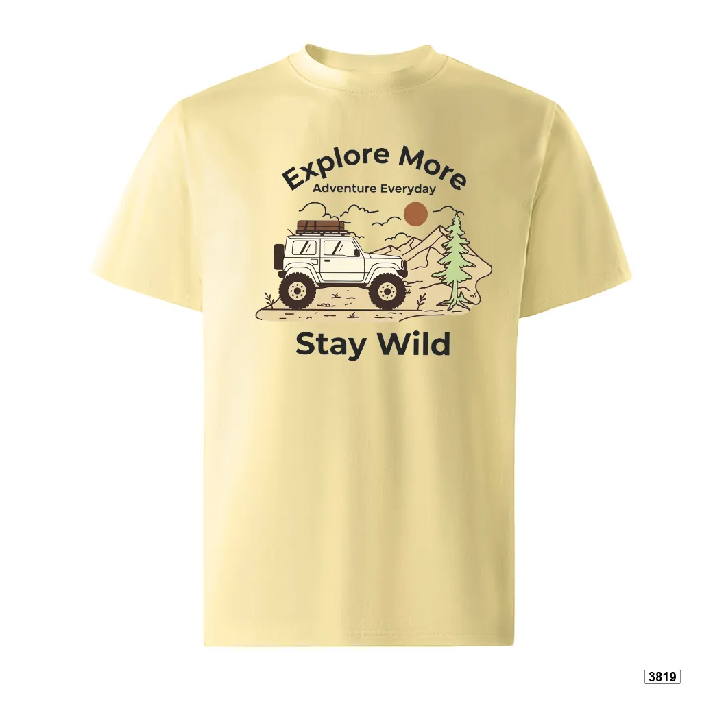 Áo thun nam form rộng thể thao Stay Wild TeePrint 3819_thumbnail_0