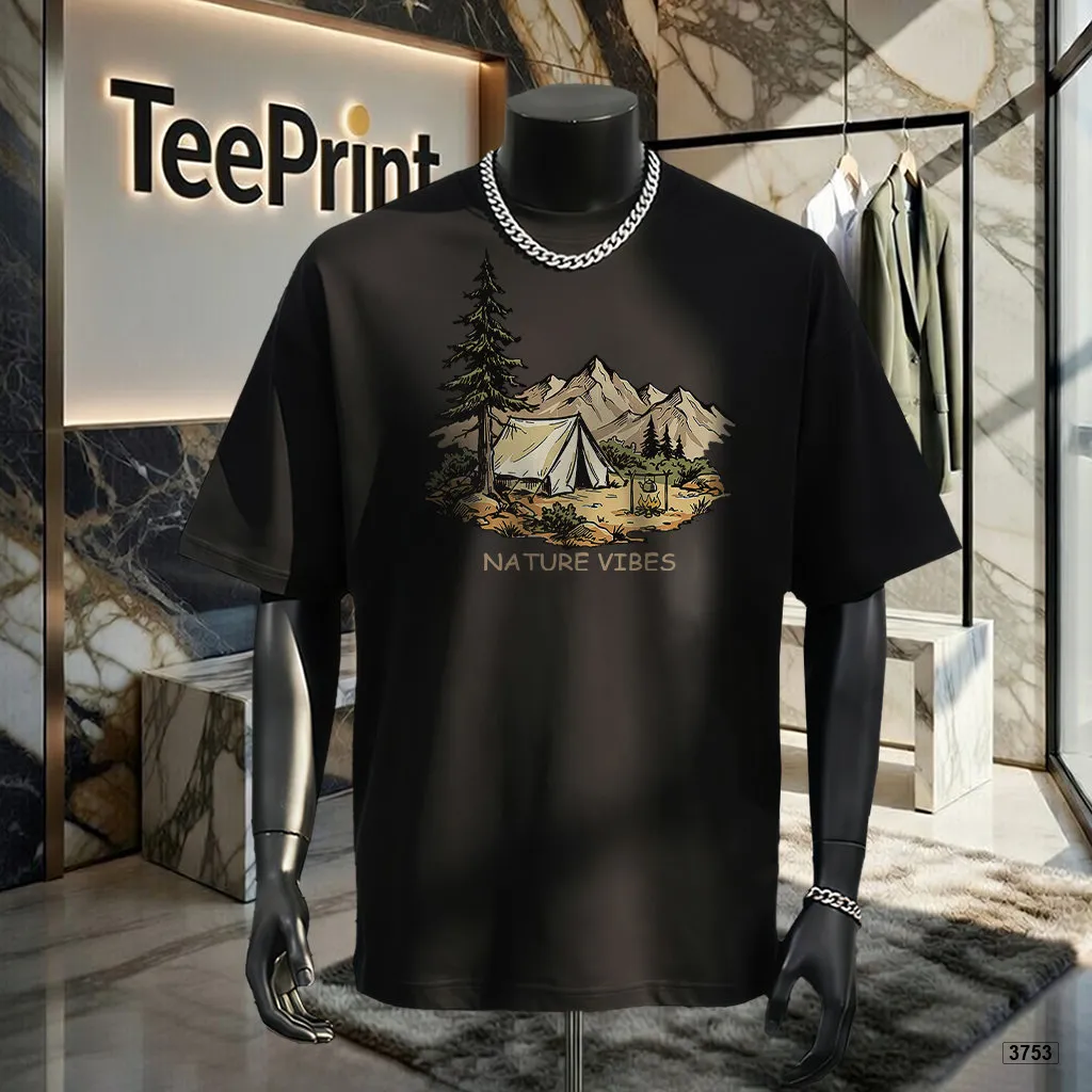 Áo thun nam local brand form rộng Nature Vibe TeePrint 3753