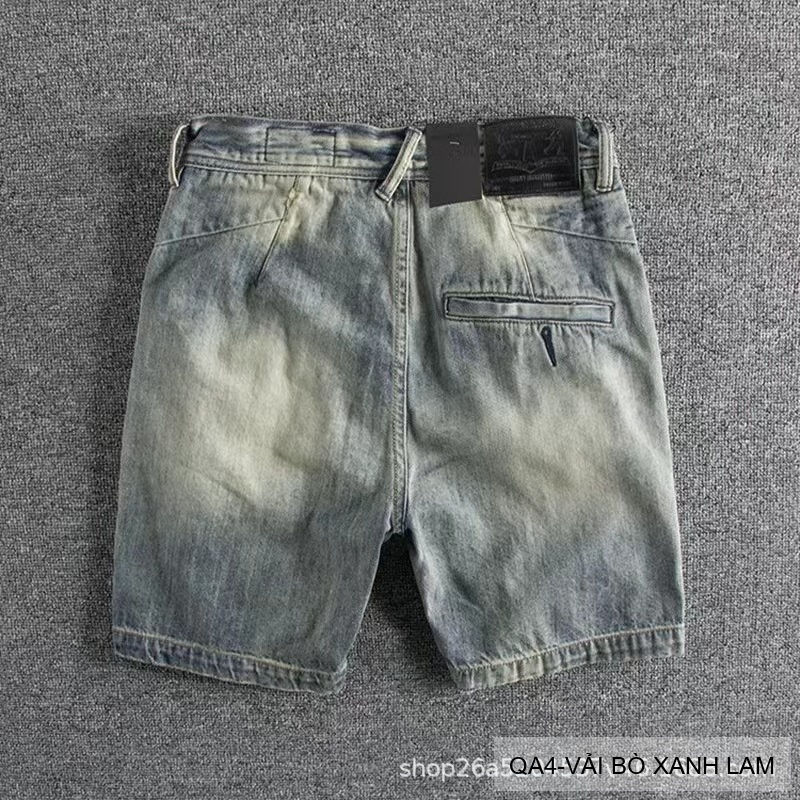 QA4 - Quần short jeans ống rộng phong cách Ami Kaji, chất cotton mềm mại, tôn dáng thanh lịch cho mùa hè_thumbnail_6