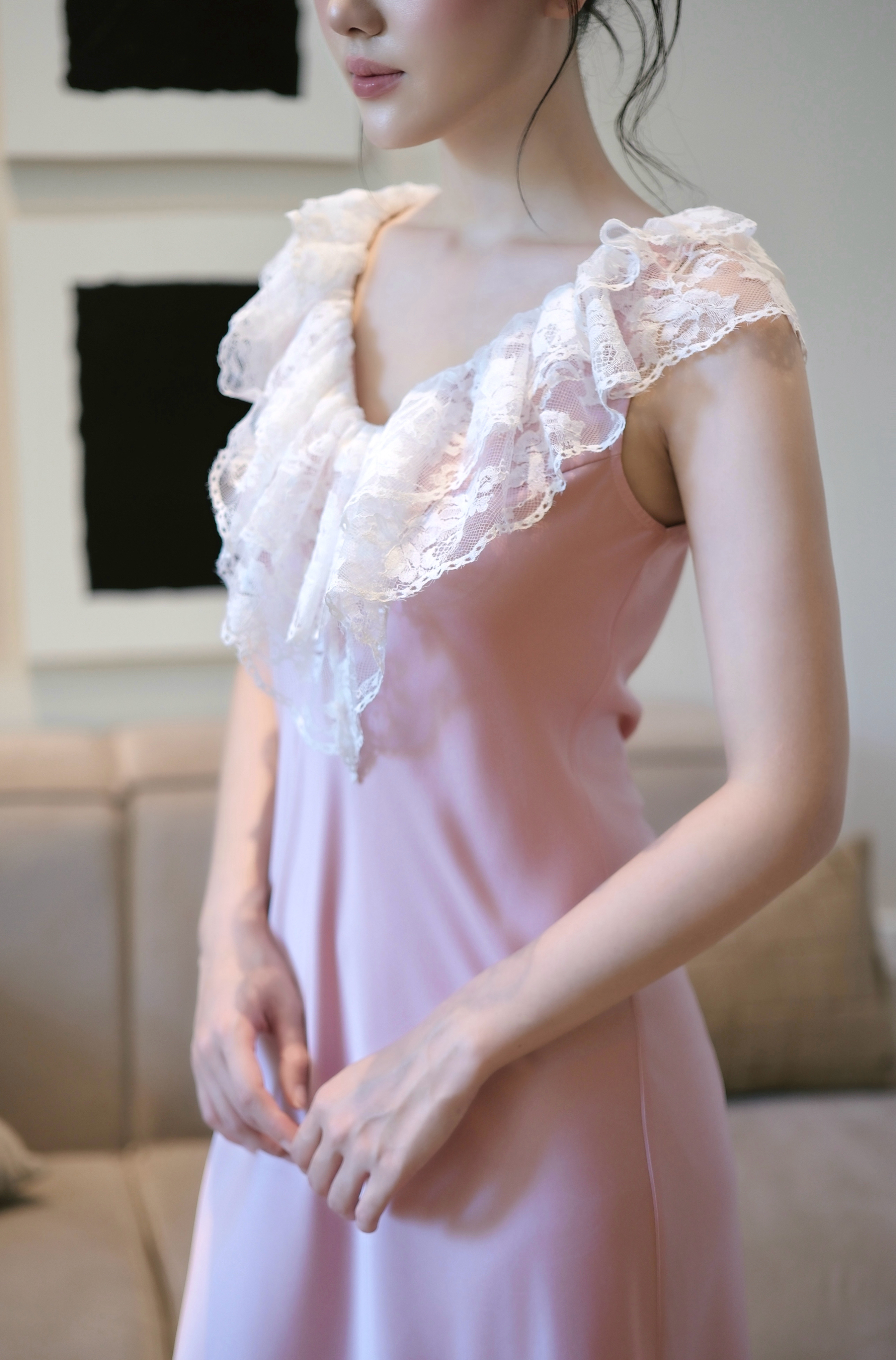 Váy Lụa Phối Ren V56_thumbnail_2