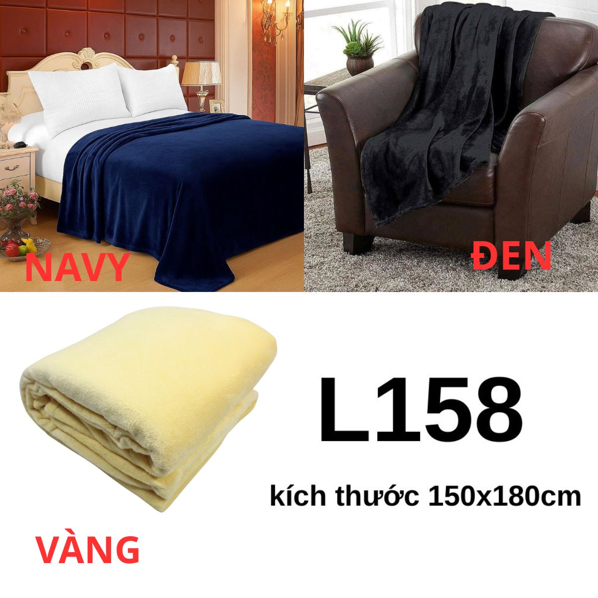 L158-CHĂN LÔNG TUYẾT 150x180
