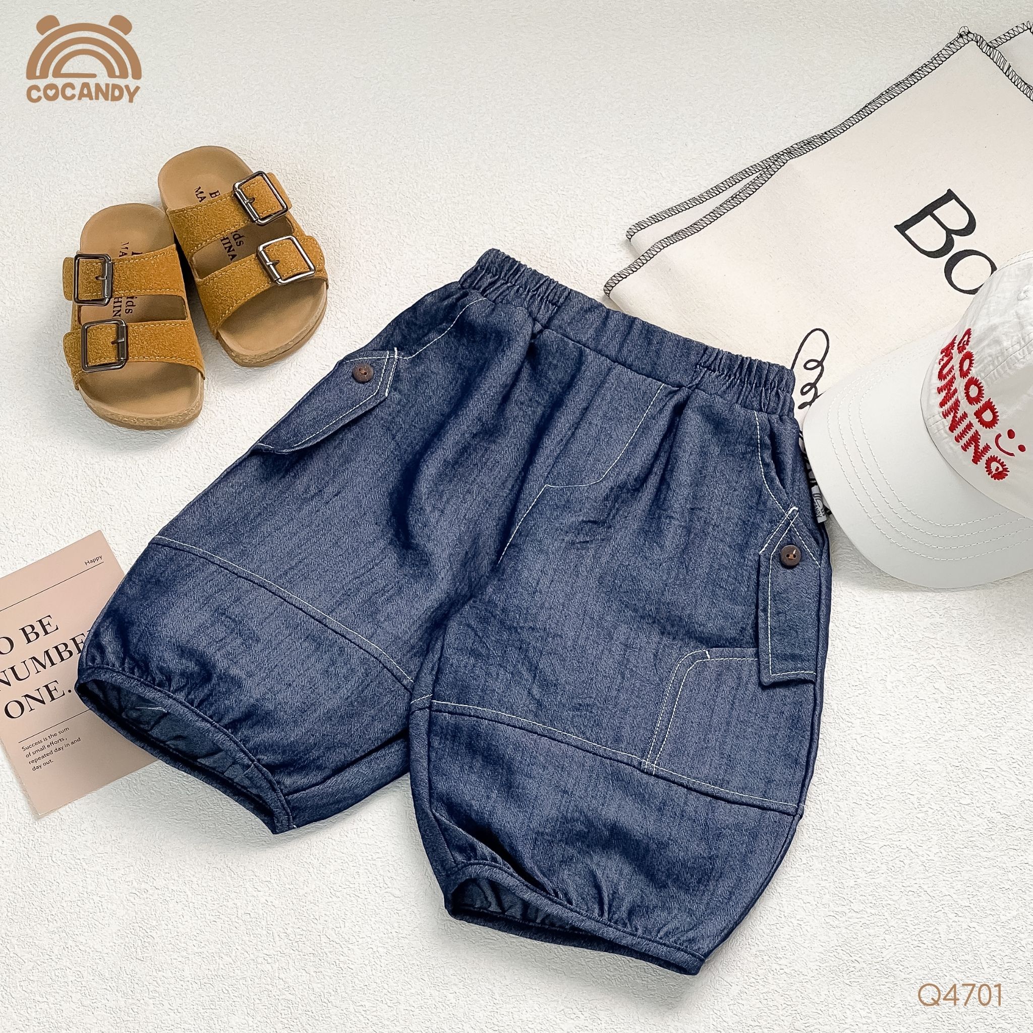 Quần lửng XANH DENIM viền chỉ ống bom_thumbnail_4