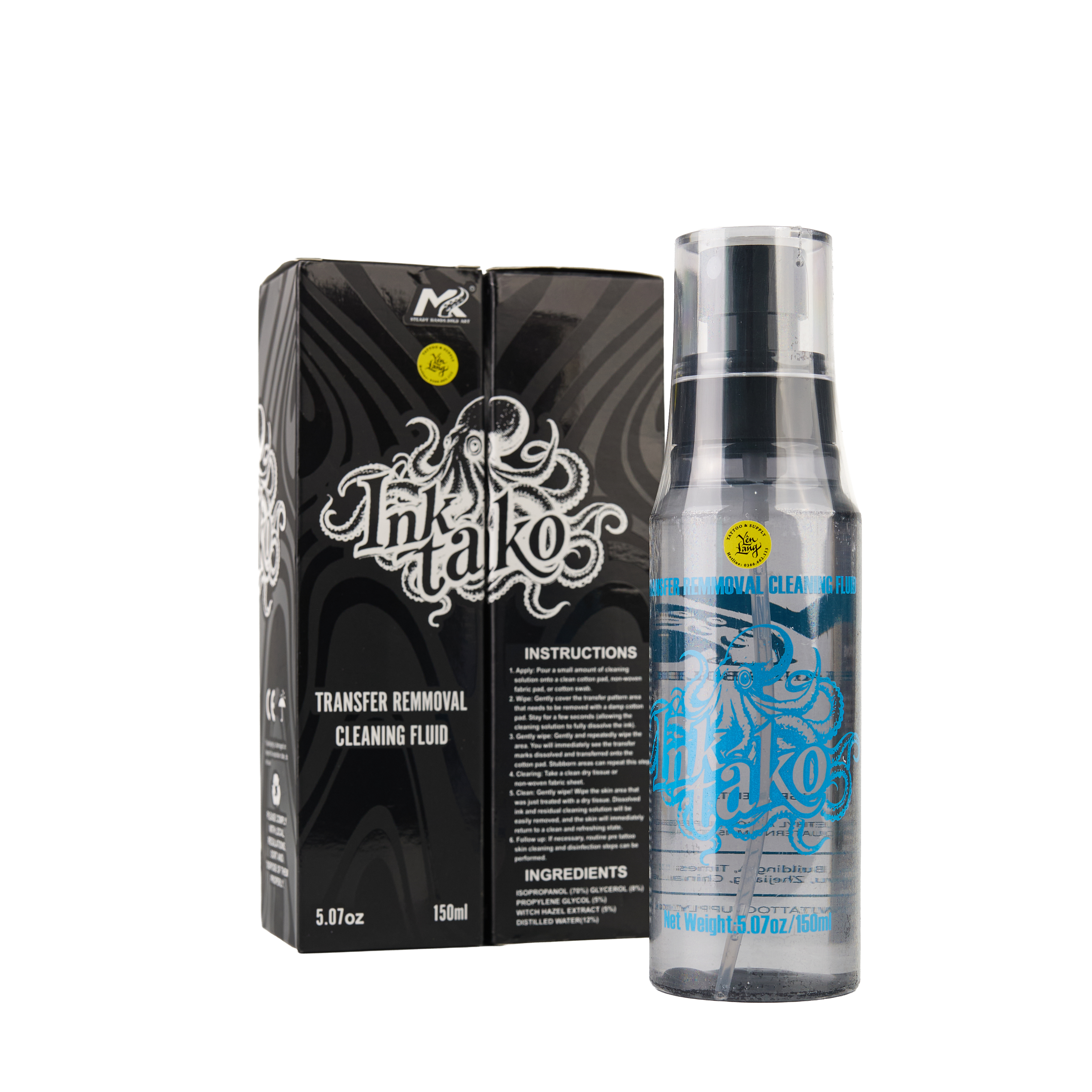 Dung dịch Tẩy Nét Scan & Vệ Sinh Da BẠCH TUỘC (150ml)