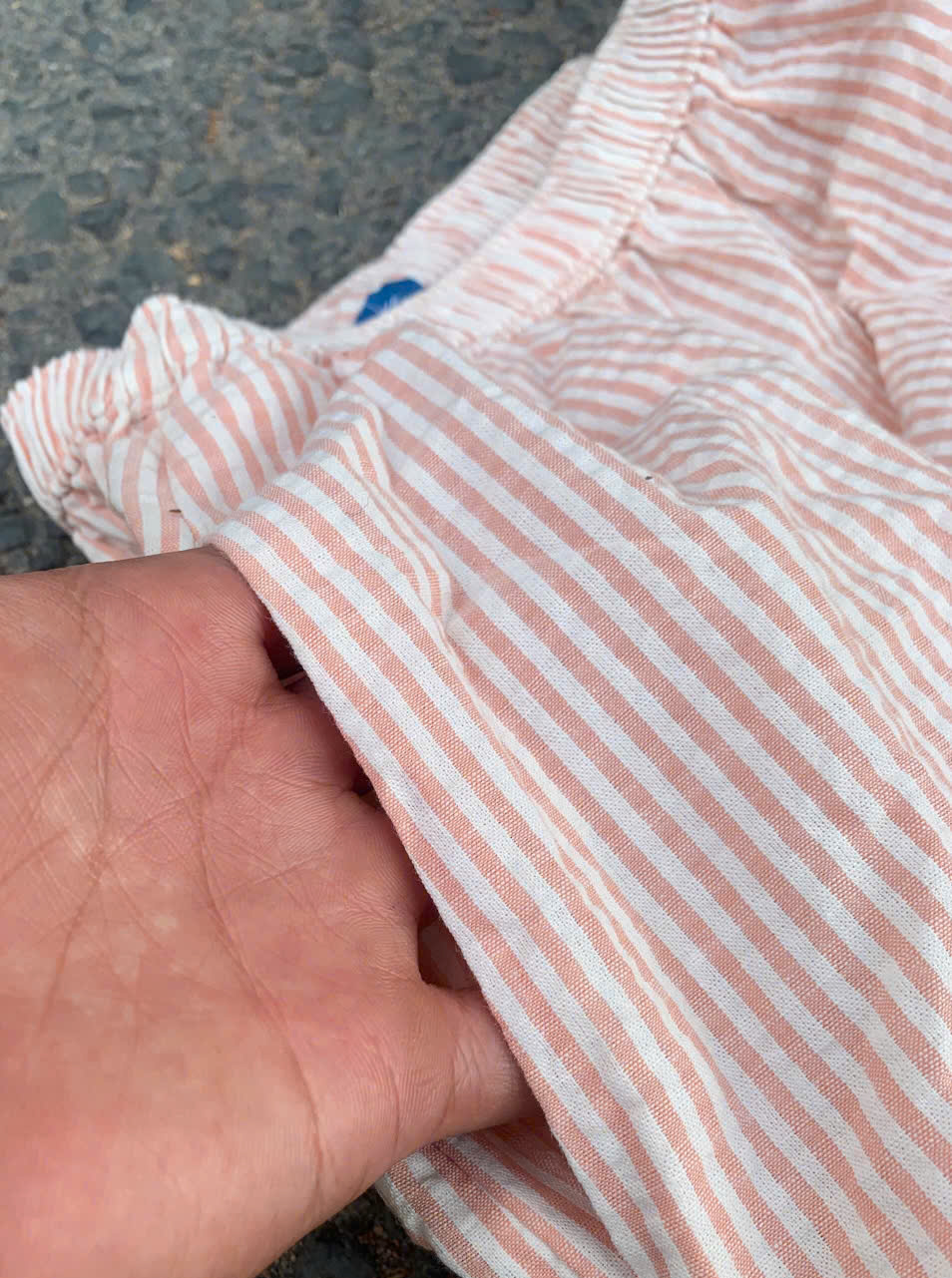 V144- Chân váy Old sọc