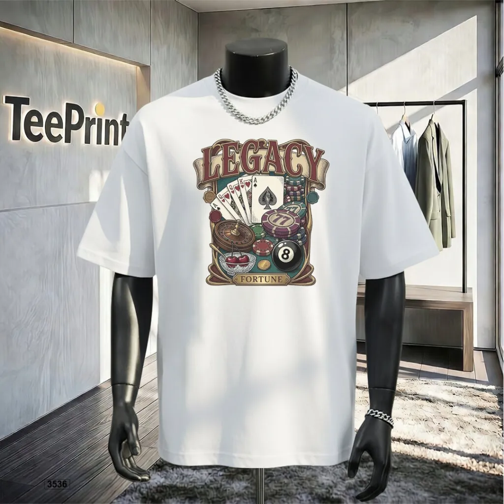 Áo thun nam form oversize Legacy TeePrint 3536