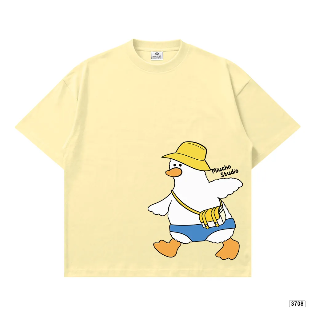 Áo thun form boxy vịt con đáng yêu Miucho 3708_thumbnail_8