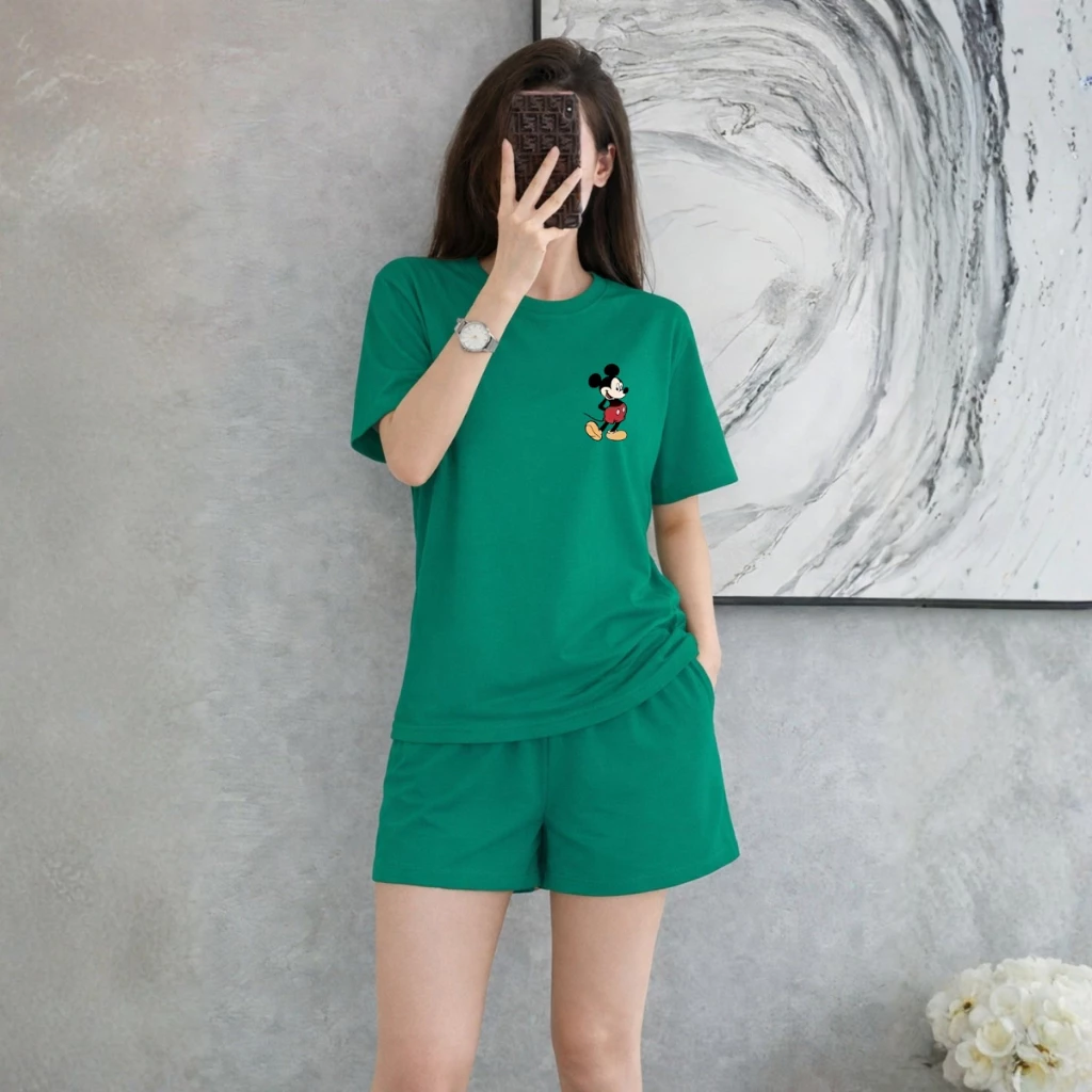 [Form rộng] Bộ đồ nữ cộc tay mùa hè - Set đồ thun nữ thời trang LOZA G0290_thumbnail_1