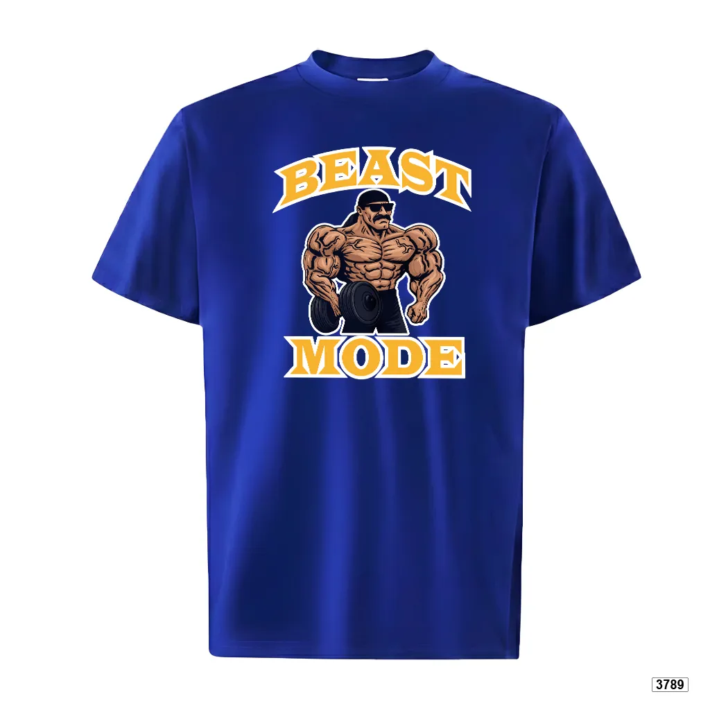 Áo thun unisex Beast Mode classic sporty form rộng cá tính TeePrint 3789_thumbnail_12