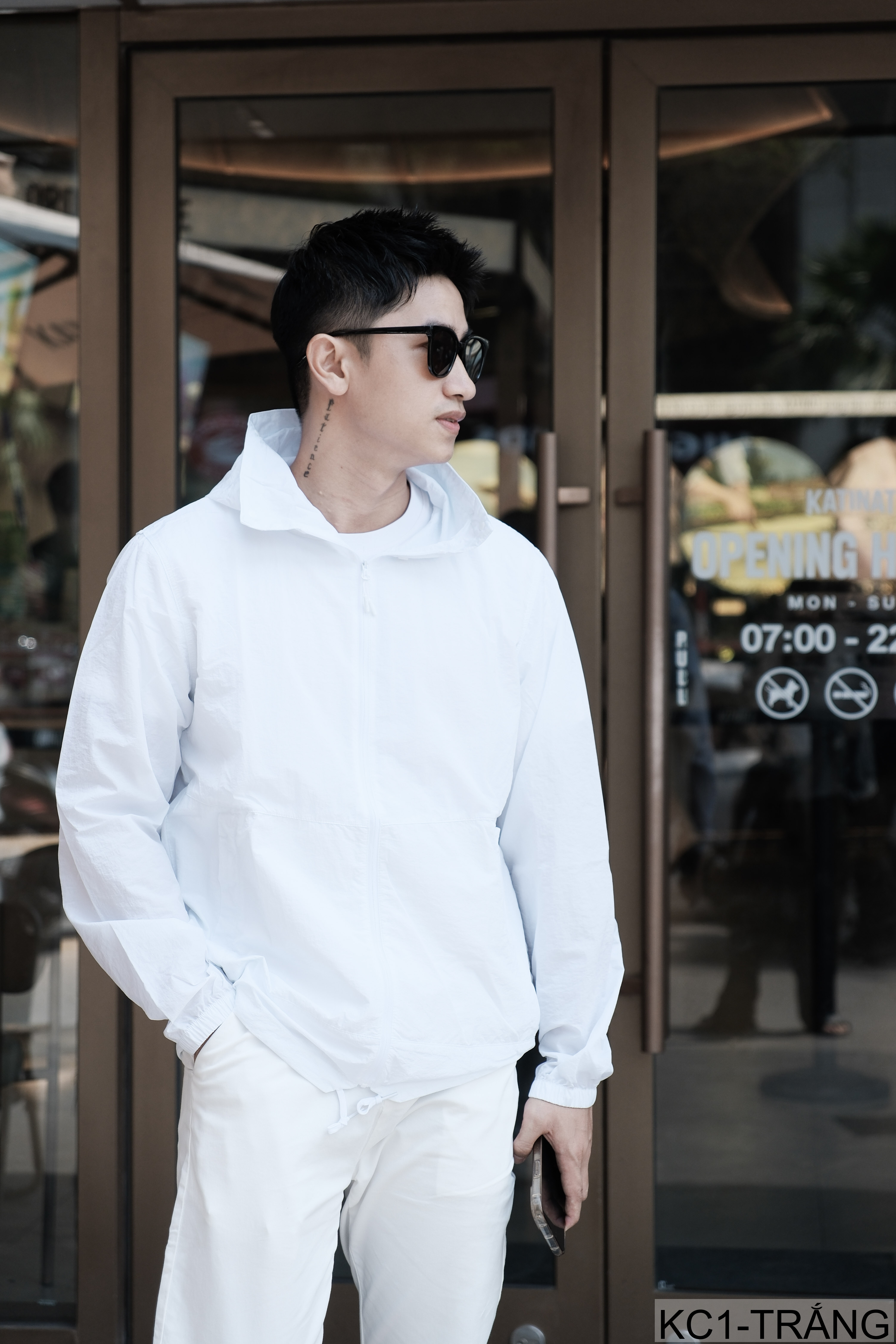 KC1 - Áo khoác chống nắng nam nữ UPF50+ siêu mỏng, thoáng khí, dáng rộng, có mũ trùm đầu_thumbnail_17