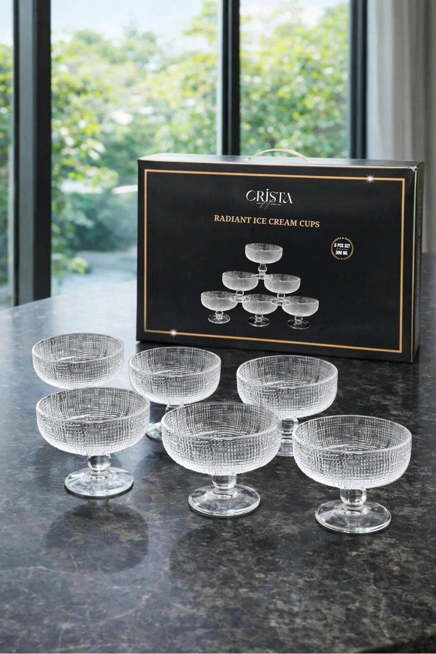 Bộ 6 ly đựng kem màu RADIENT rực rỡ CRISTA HOME,_thumbnail_5