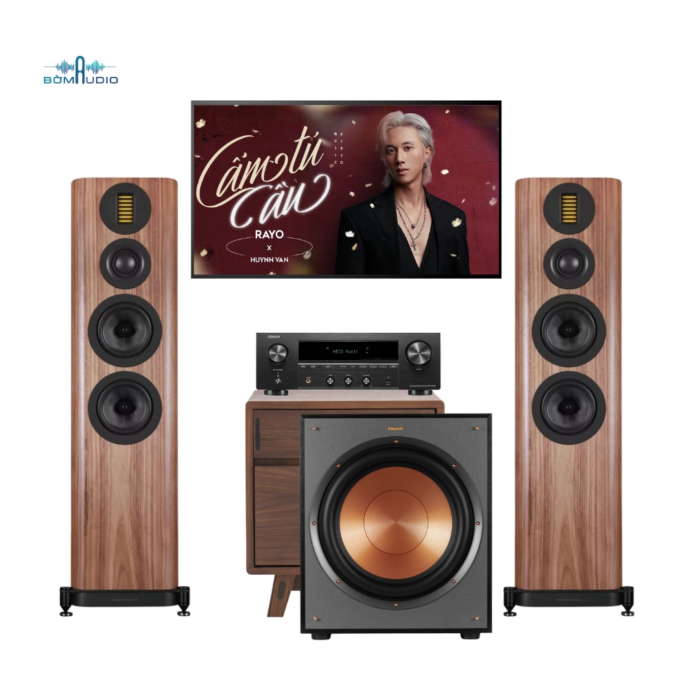 Combo Amply DENON DRA-900H + Loa Cột WHARFEDALE EVO 5.4 + Loa Subwoofer KLIPSCH R-120SW  – DK10_thumbnail_0