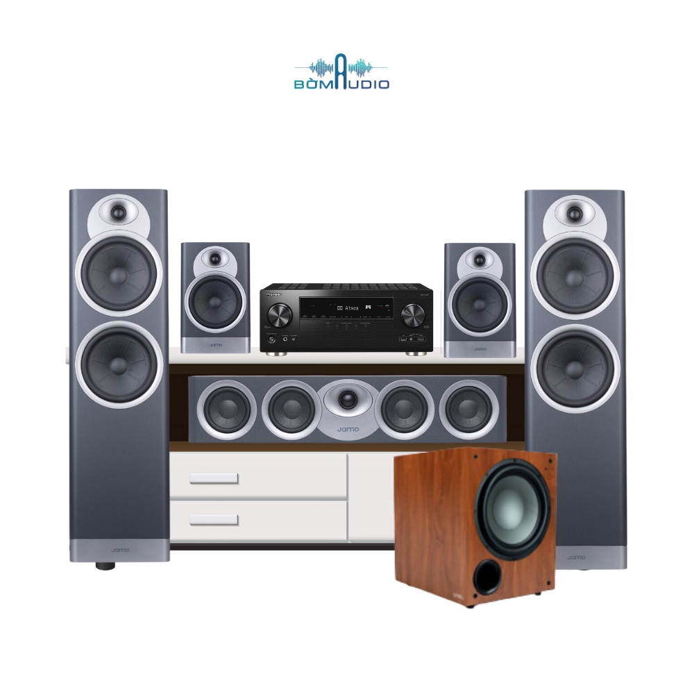Combo Amply PIONEER VSX-LX 304 + Front JAMO S7-27FA + Center JAMO S7-43C + Surround JAMO S7-17B + Sub JAMO C912 - B80_thumbnail_0