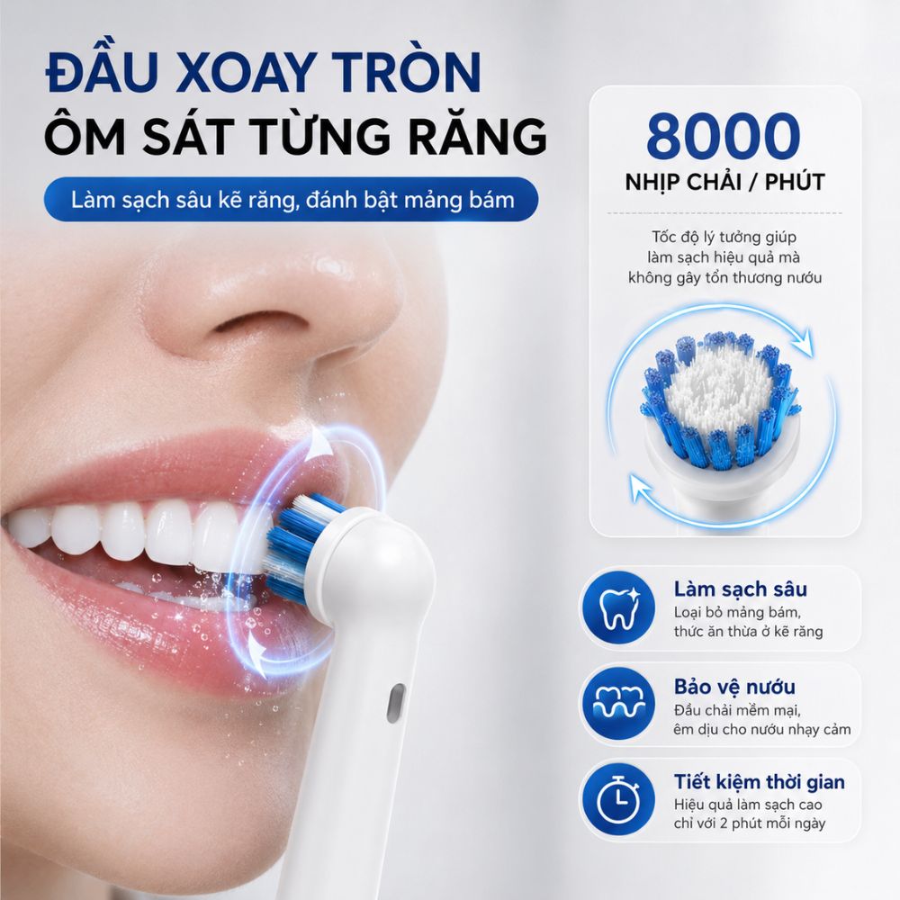 Bàn Chải Điện Đầu Xoay Tròn Kachi MK361_thumbnail_3