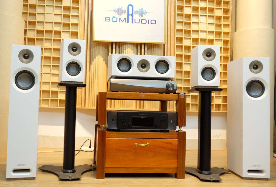 Combo Amply DENON HEOS AVR + Loa JAMO S 805 HCS + Loa SUB JAMO C910 – B4 tại Bờm Audio