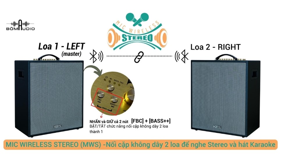 Tính năng Mic Wireless Stereo (MWS)