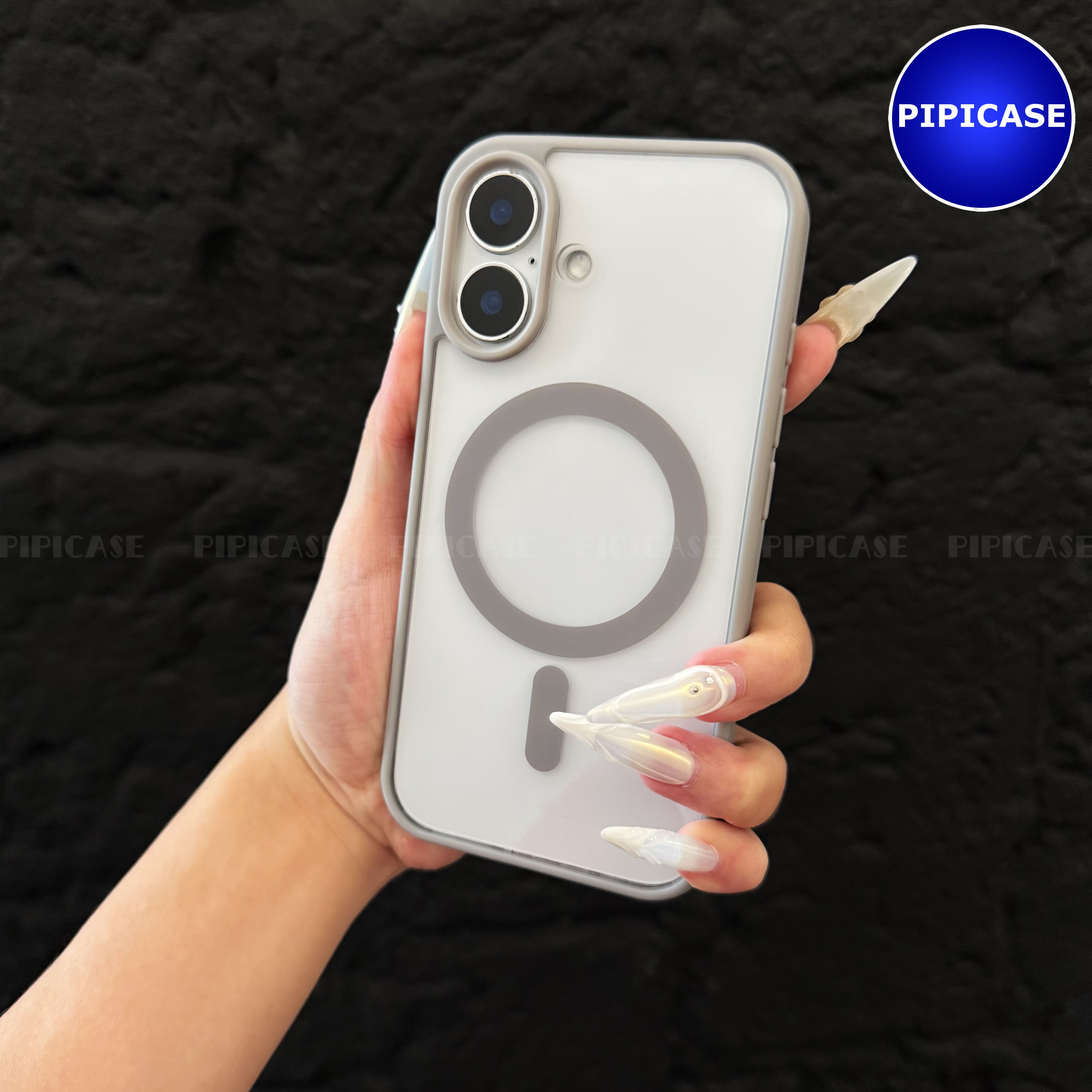 Ốp Lưng iPhone 16 - Chic - Xám_thumbnail_4