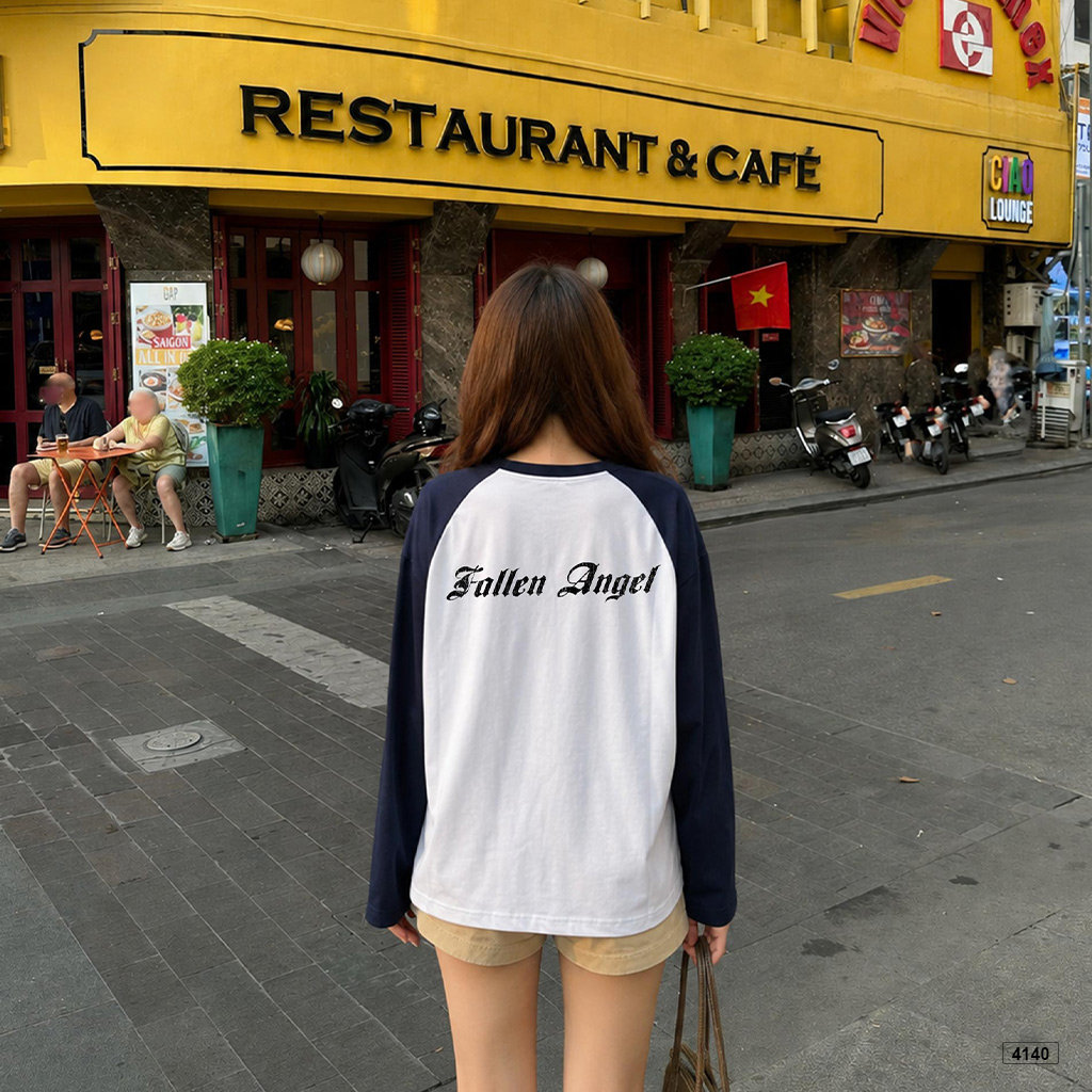 Áo thun tay dài raglan form boxy phong cách đường phố cá tính Miucho 4140_thumbnail_3