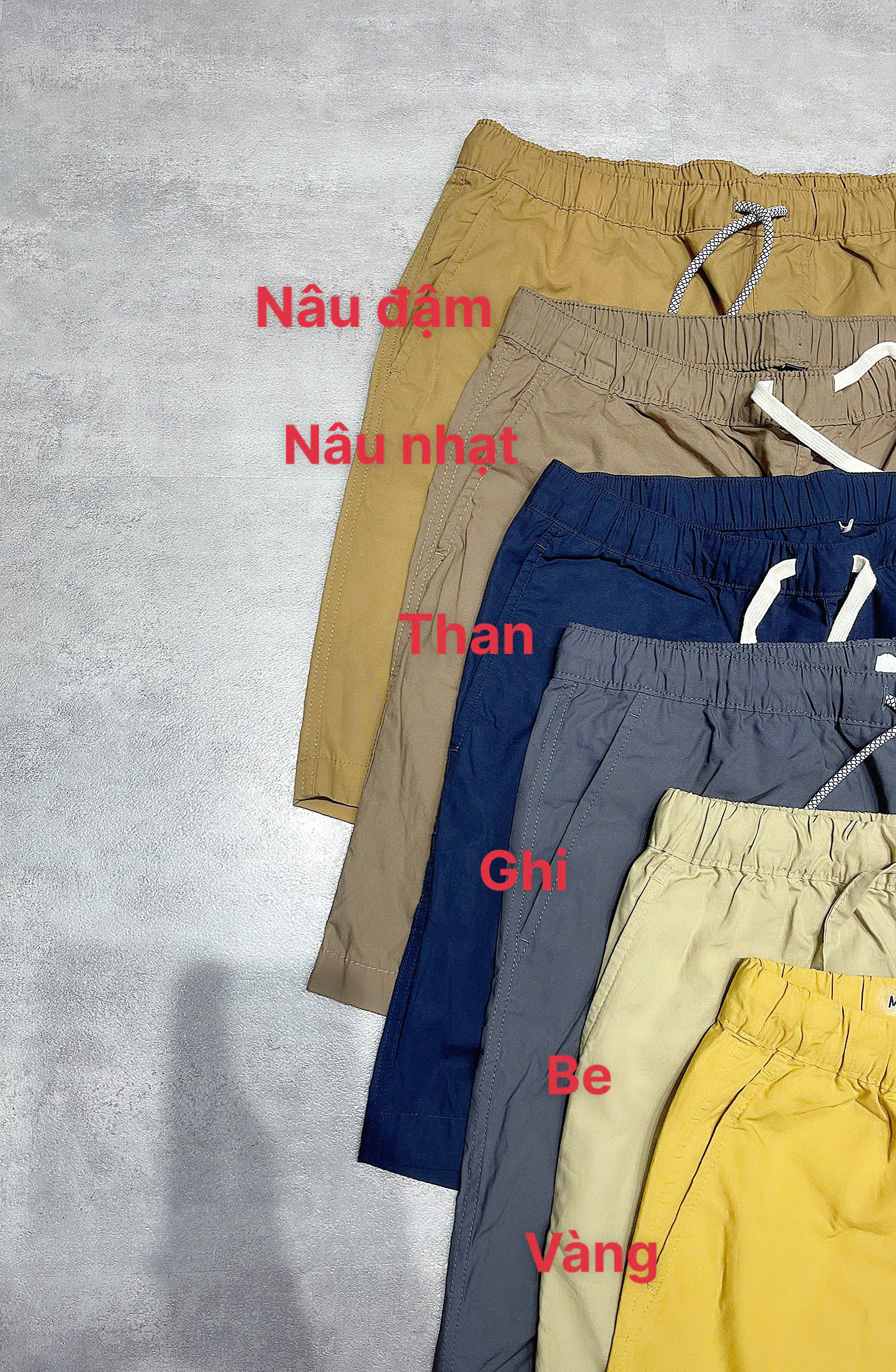 Quần đùi kaki giấy unisex Muji_thumbnail_4