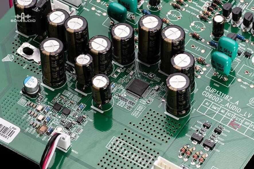 Bộ phận nguồn của amply Bộ phận nguồn được trang bị các Shottky Barrier Diodes dòng cao được trang bị các Shottky Barrier Diodes dòng cao 