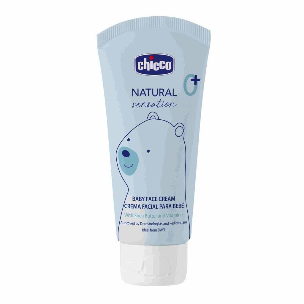 Kem dưỡng ẩm chiết xuất Bơ hạt mỡ & Vitamin E Chicco Natural Sensation 0M+ 50ml