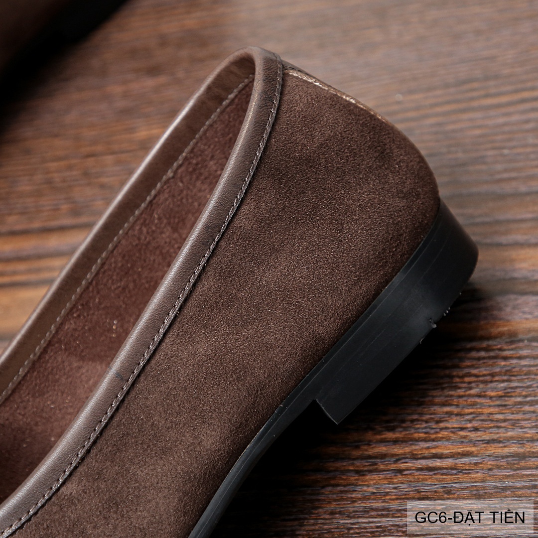 GC6 - Giày Loafer Nam Da Bò Thật Mùa Hè 2025 Phong Cách Anh Quốc Đen & Đặt Tiền_thumbnail_5