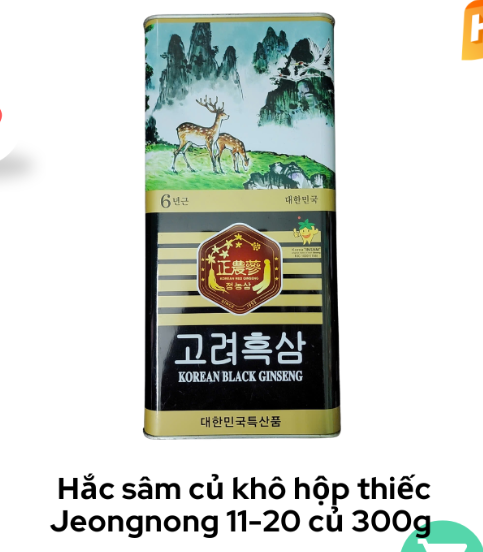 Hắc Sâm Thiếc 11-20 củ 300g Jeongnong