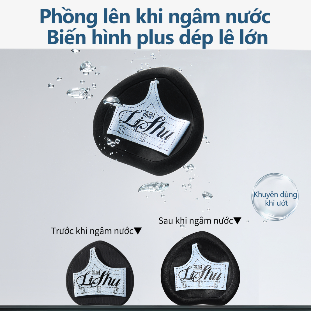 [LISHU] Set 3 mút trang điểm hình dép lê Denim Slipper-Shaped Makeup Puff_thumbnail_2