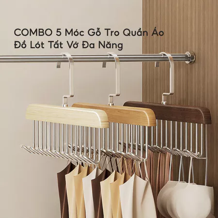 Móc Gỗ Treo Đồ 