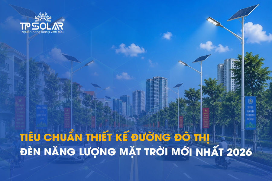 Tiêu chuẩn thiết kế đường đô thị bằng đèn năng lượng mặt trời mới nhất 2026