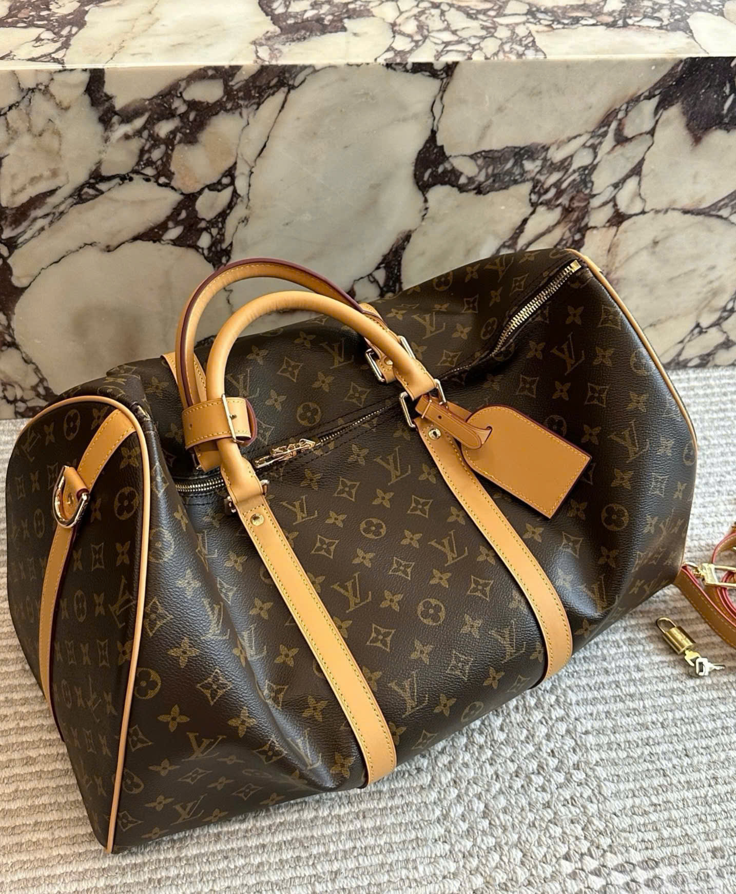 Túi du lịch Louis Vuitton Keepall Bandoulière size 55_thumbnail_5