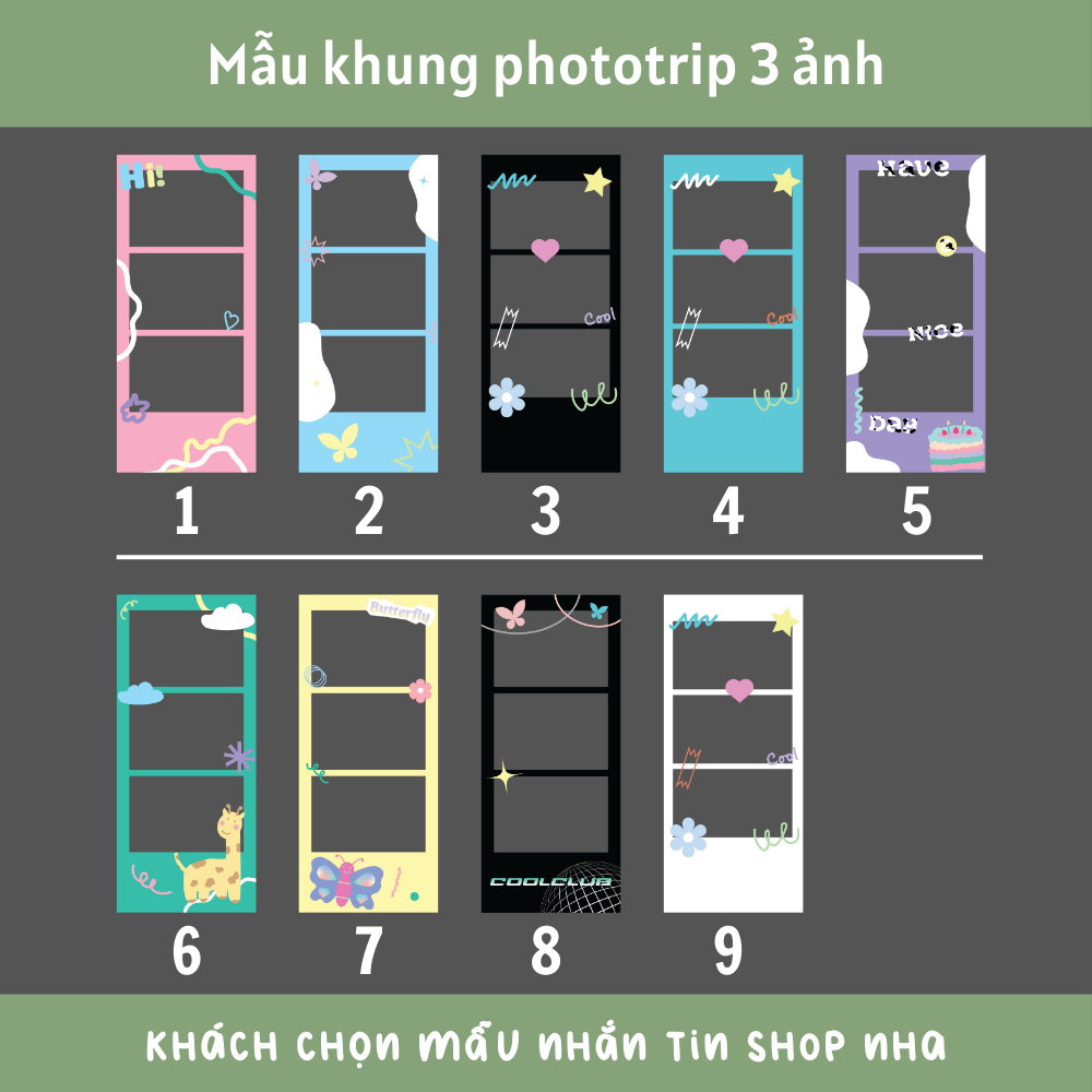 Set 4 in ảnh PHOTOTRIP Hàn Quốc ghép 3 ảnh, ib shop chọn mẫu in nha_thumbnail_1