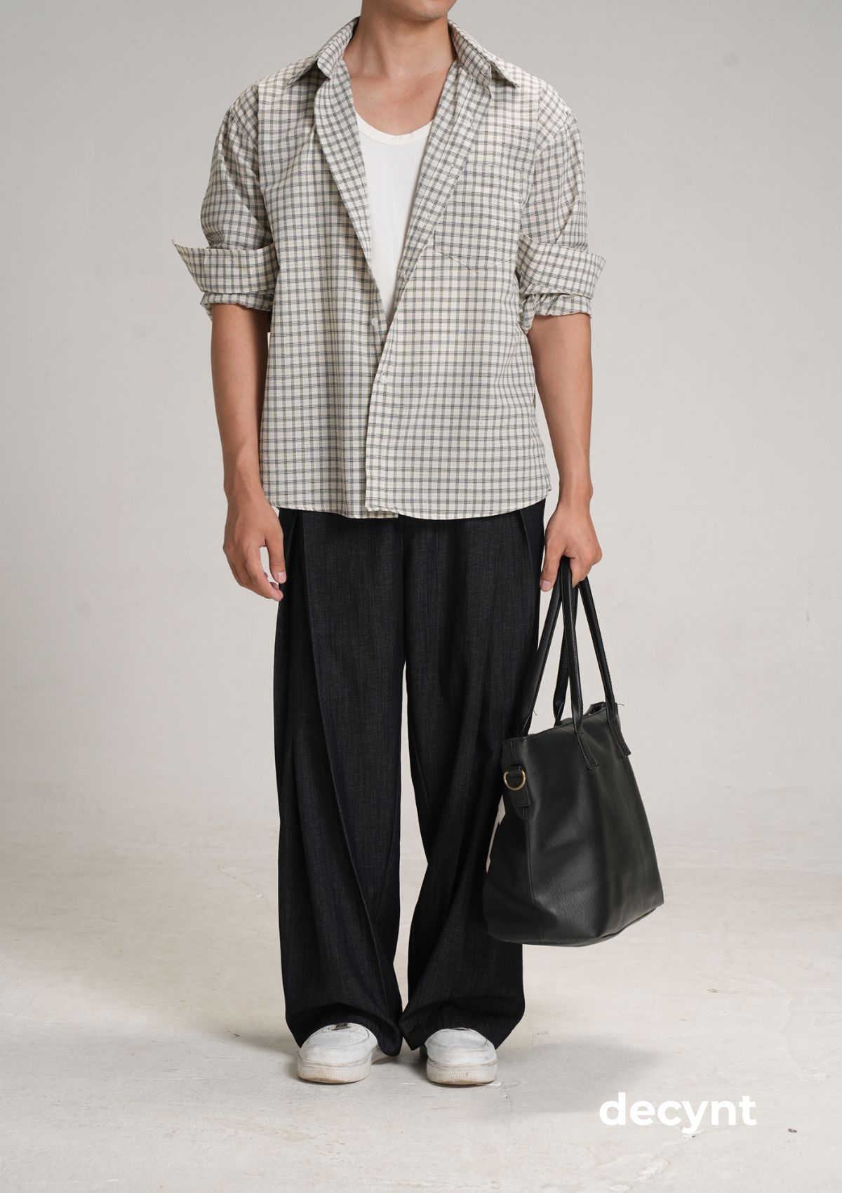 decynt Shirt 02 - Áo sơ mi caro dài tay chất liệu xốp_thumbnail_2