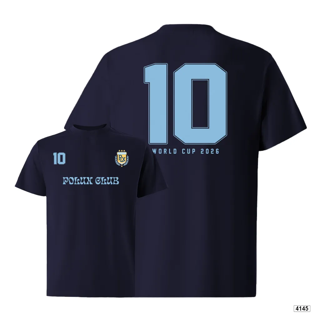 Áo thun nam form rộng phong cách varsity số 10 cổ điển Polux Club 4145_thumbnail_14