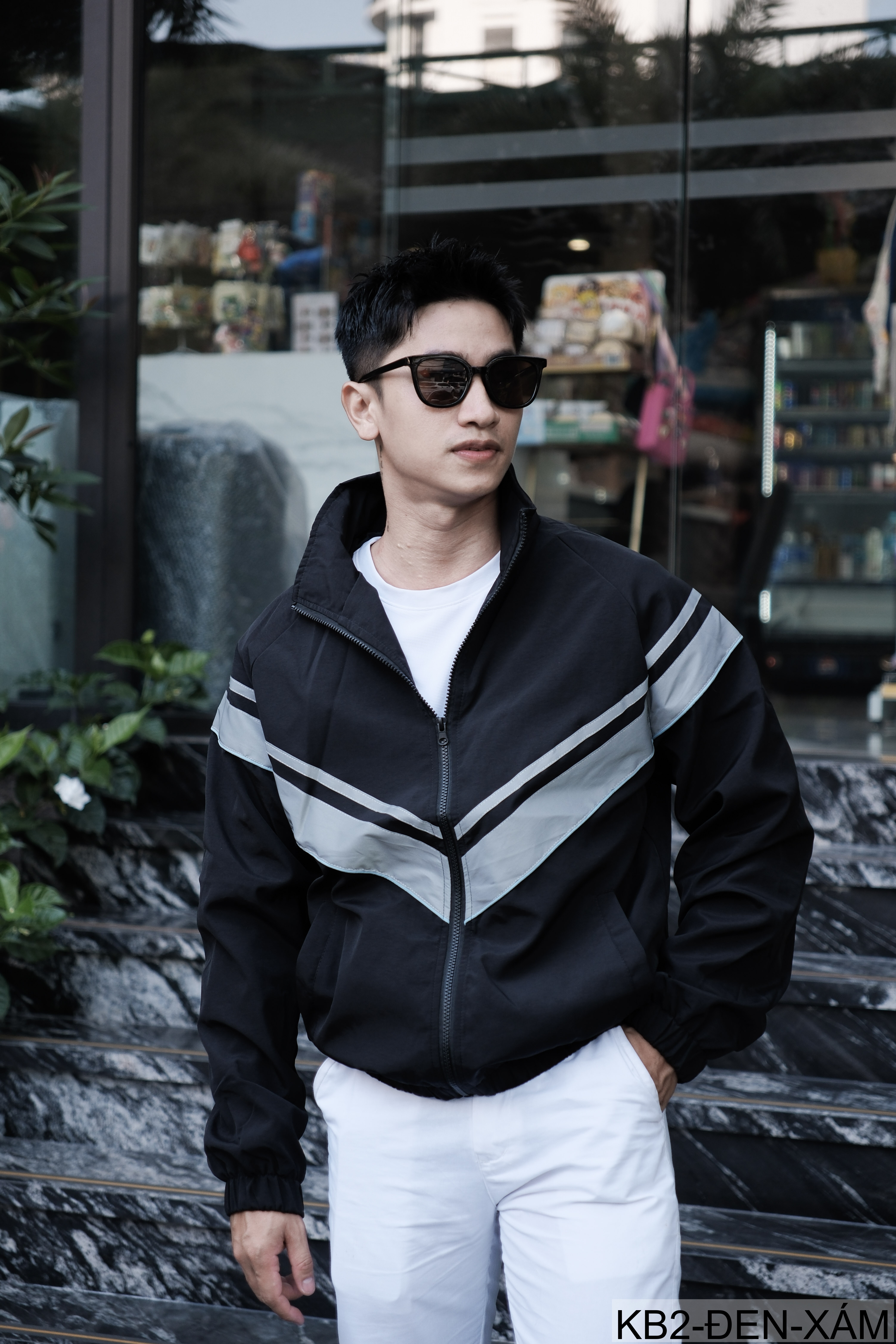 KB2 - Áo khoác nam cổ bẻ phong cách Hong Kong, form rộng, in họa tiết sọc V thời trang_thumbnail_14