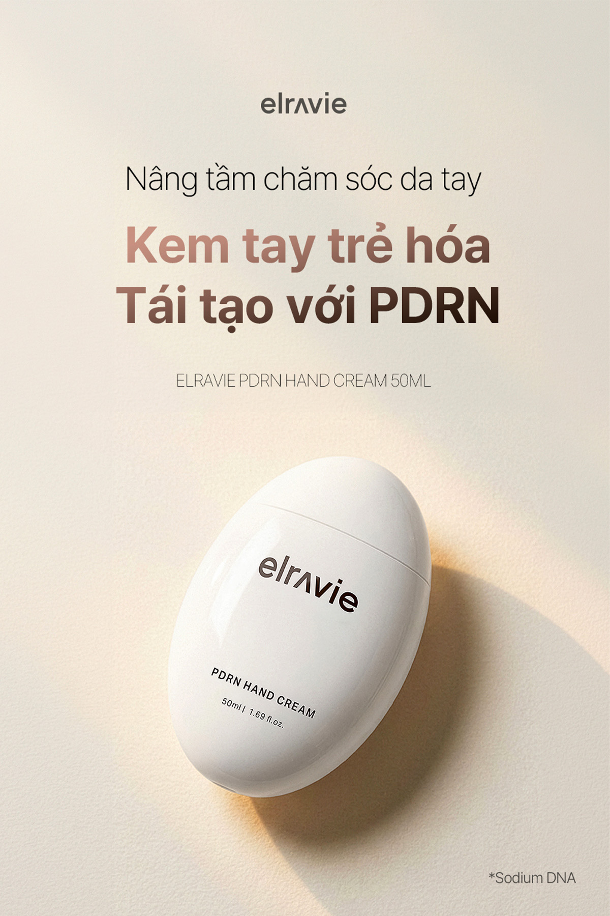Kem dưỡng da tay Elravie PDRN Hand Cream