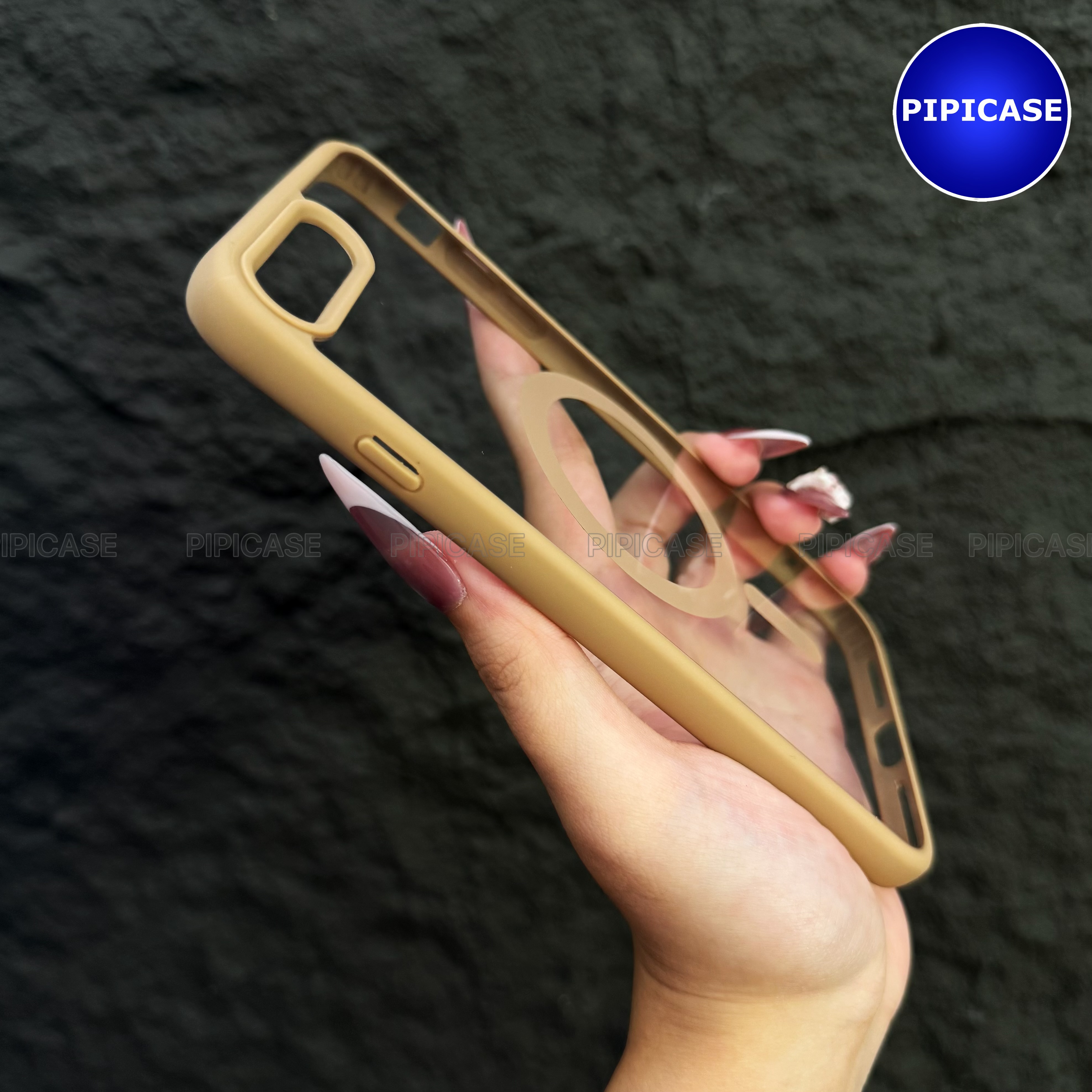 Ốp Lưng iPhone 7 Plus / 8 Plus - Chic - Nâu Nhạt_thumbnail_2