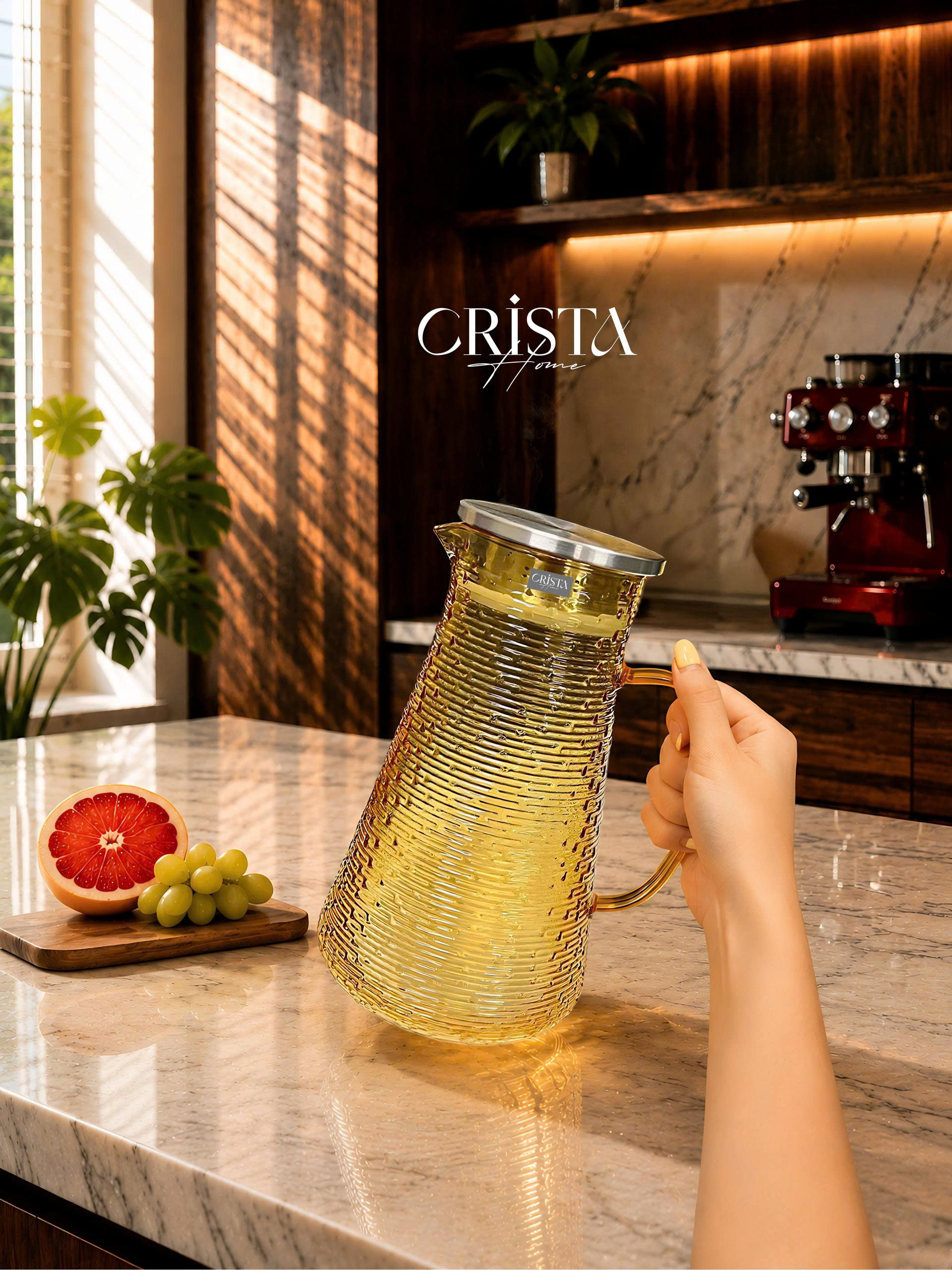 Bình thủy tinh họa tiết vân ngang 2L CRISTA HOME_thumbnail_11