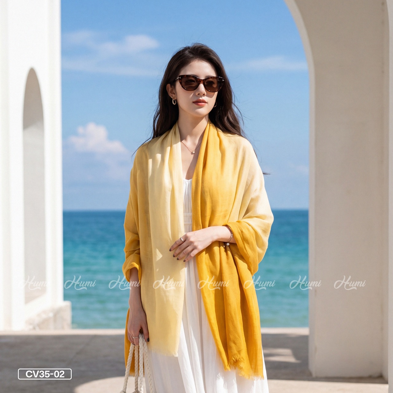 KHĂN COTTON PHA MÀU CHO NỮ (CV35-02)_thumbnail_5