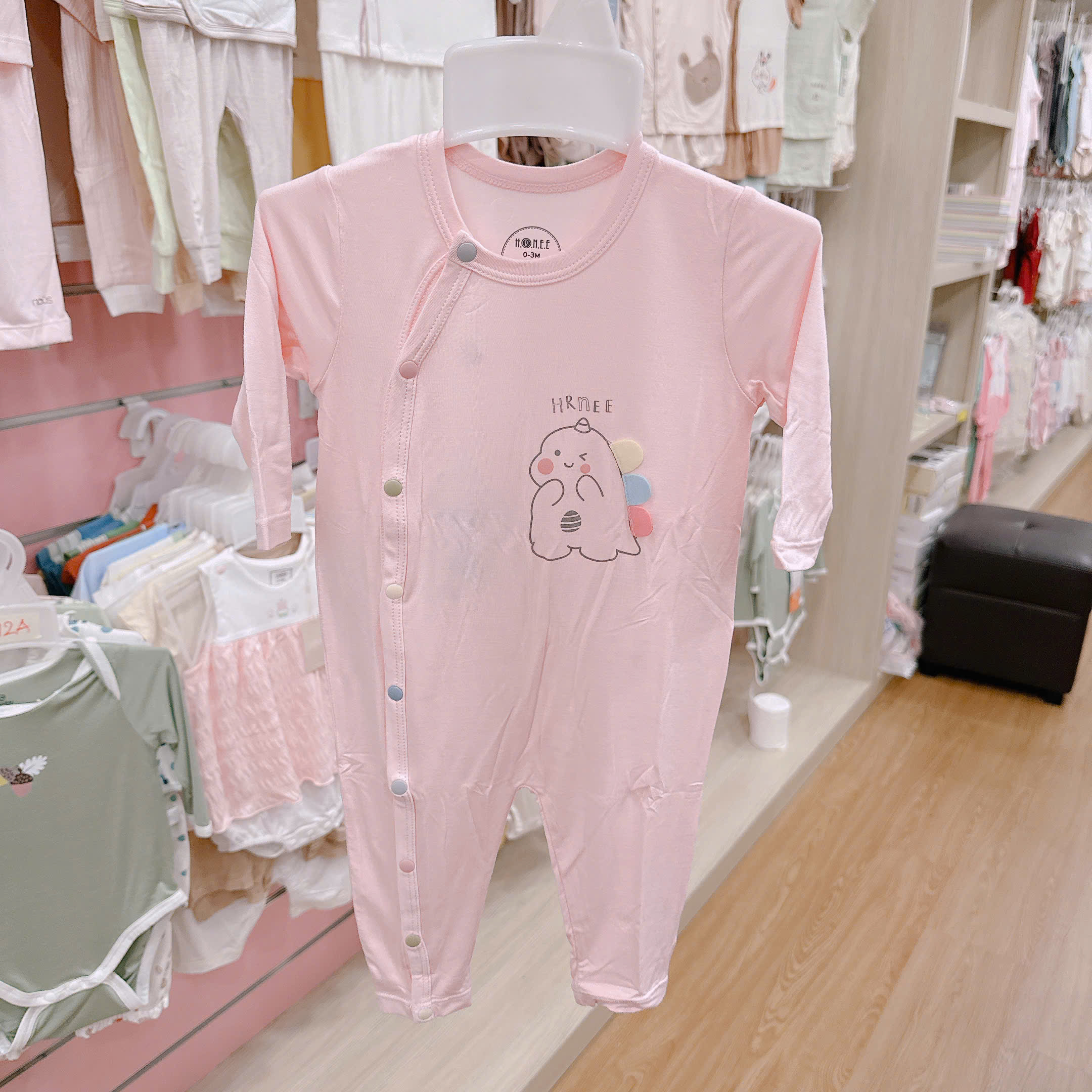 Body dài tay cài chéo colorful HRNEE