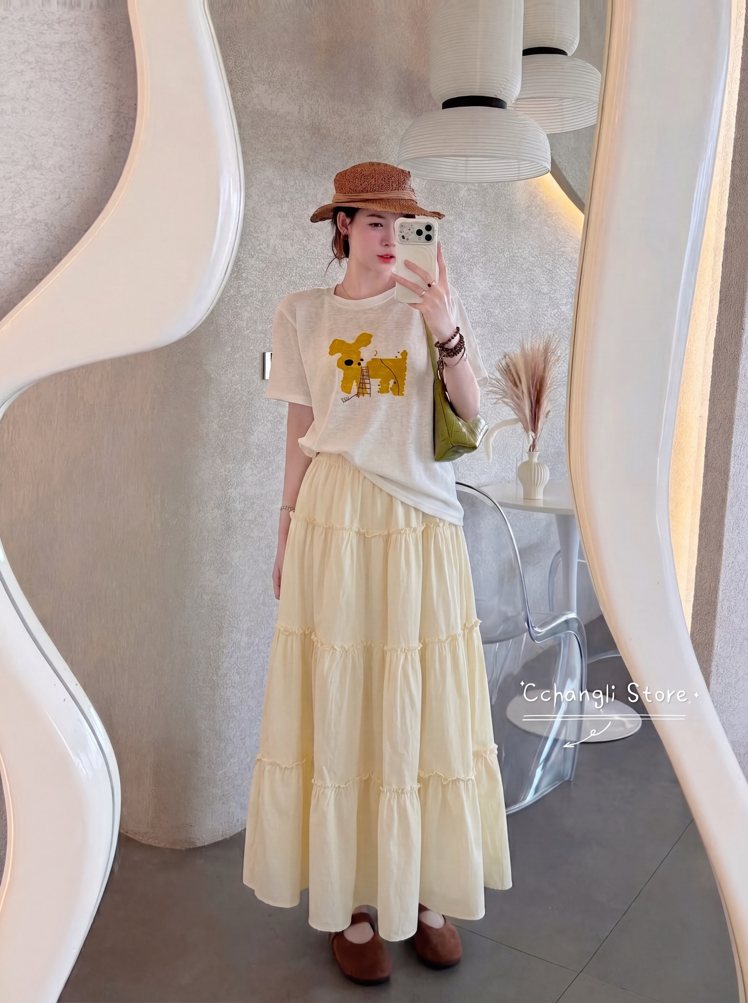 Chân Váy Nữ Dáng Xoè 3 tầng bèo AH.378.03.05 (C) (0687) - Freesize_thumbnail_1