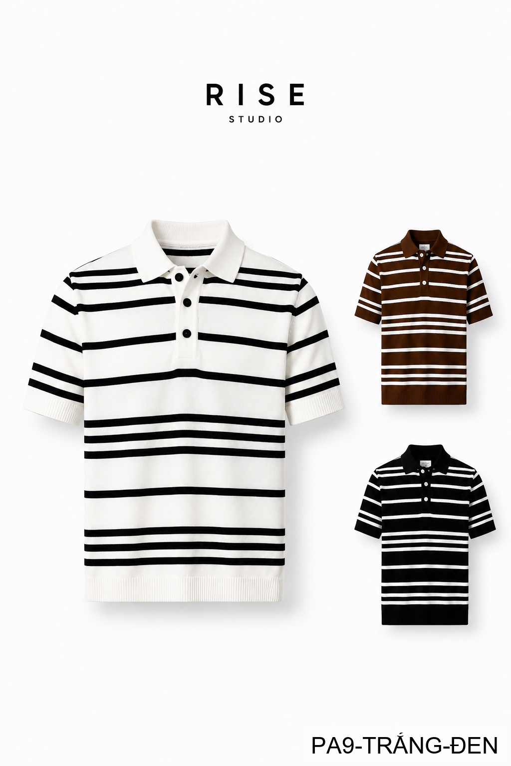 PA9 - Áo Polo Nam Kẻ Sọc Mùa Hè, Chất Liệu Mỏng Thoáng Khí, Form Ôm Sát, Phong Cách Công Sở Casual_thumbnail_4