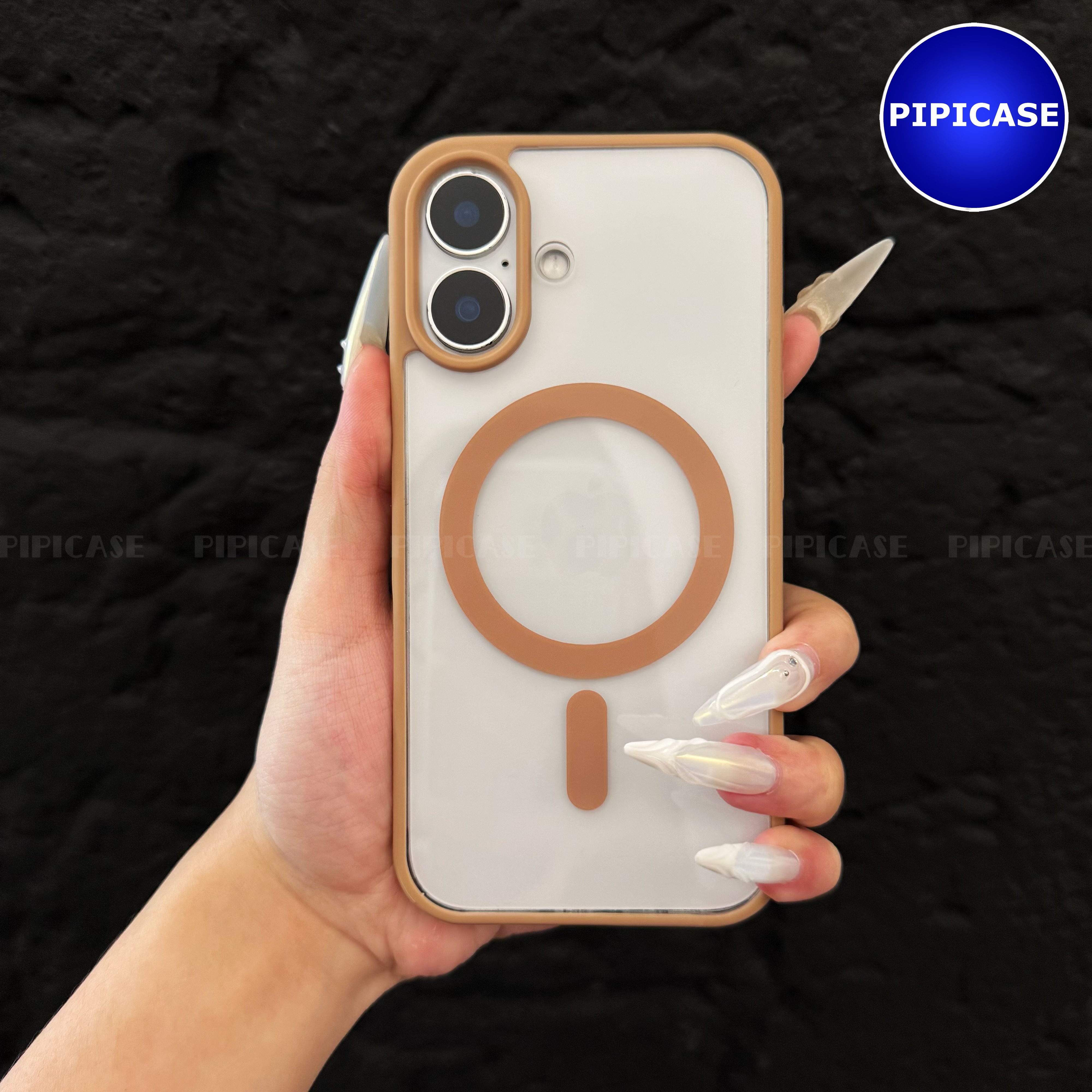 Ốp Lưng iPhone 16 - Chic - Nâu Nhạt