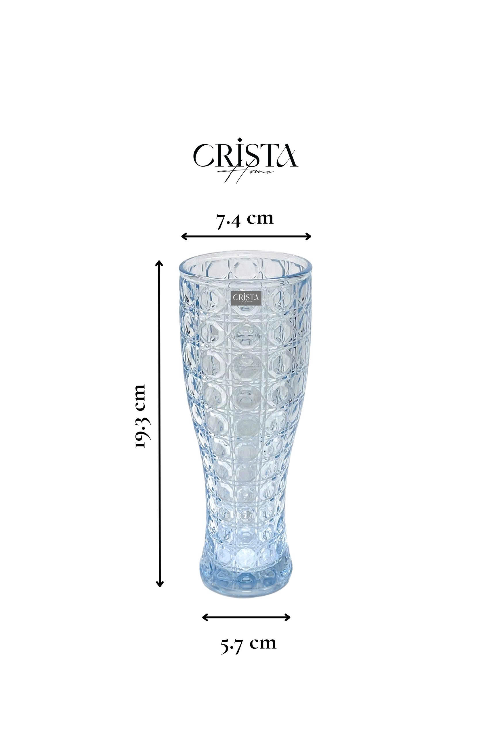 Set 6 ly bia thủy tinh vân pha lê nổi 440ml Crista Home_thumbnail_7