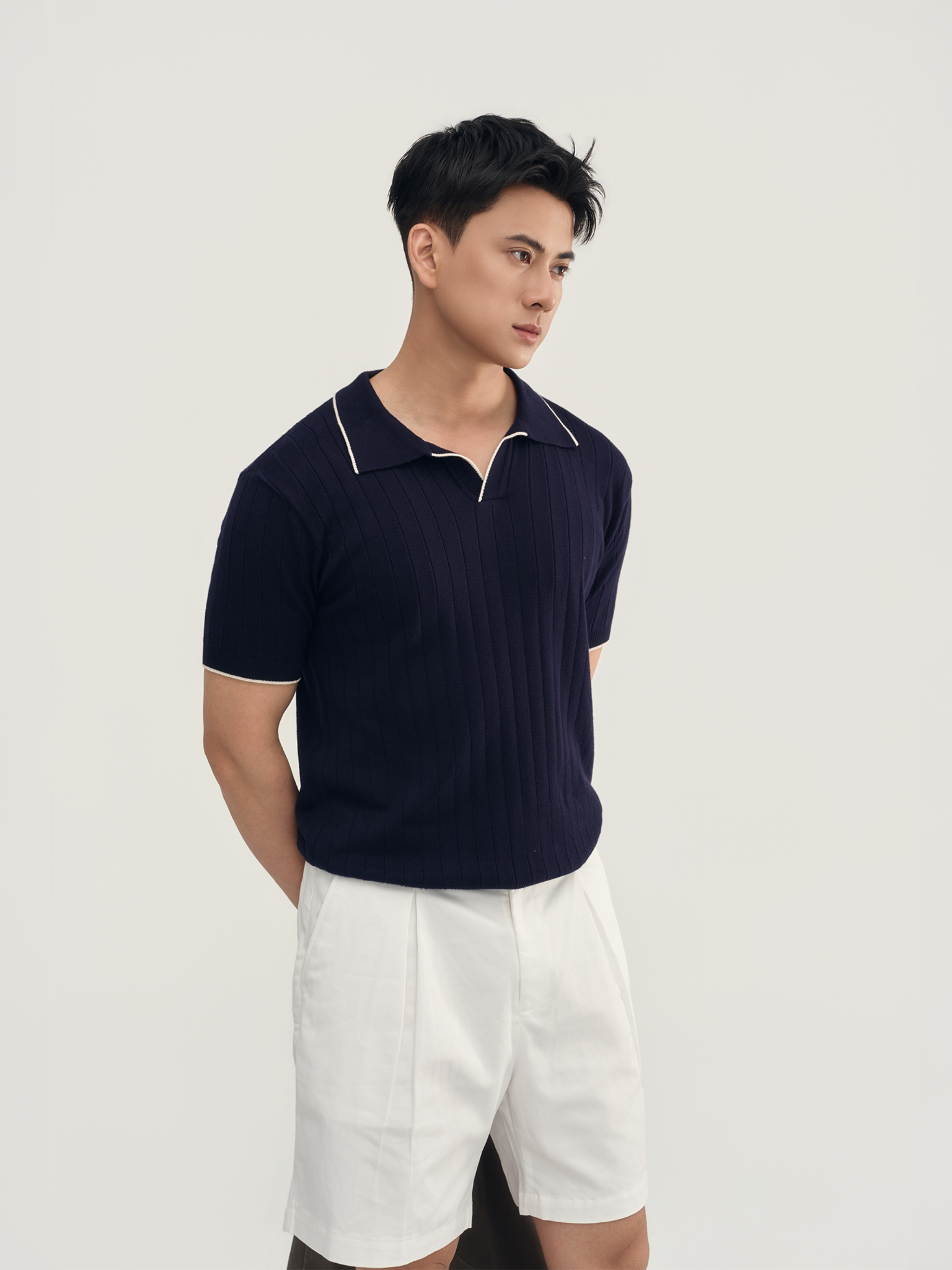 Áo Polo Dệt Kim Pace Sợi Viscose Form Regular_thumbnail_7