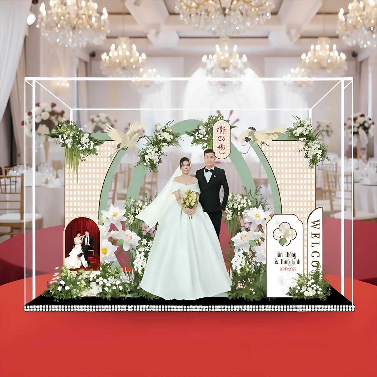Standee Đám Cưới – Mô Hình Mica 3D Trang Trí, In Ảnh Theo Yêu Cầu, Quà Cưới Decor (Tặng Hộp+ Túi) - Size tính theo chiều ngang_thumbnail_18