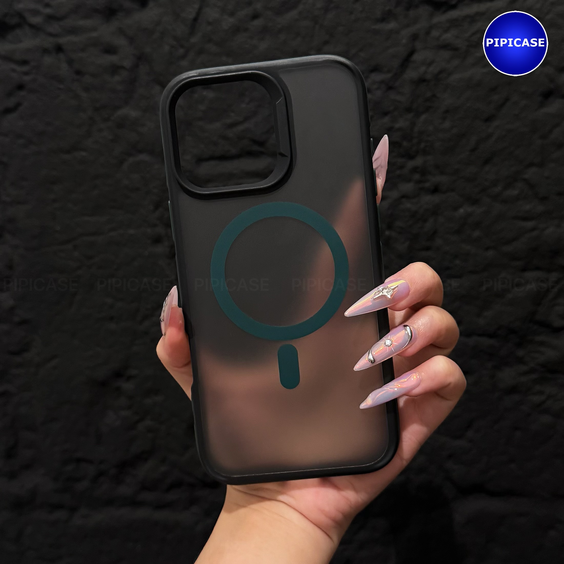 Ốp Lưng iPhone 15 Pro Max - Map - Xanh Rêu_thumbnail_2