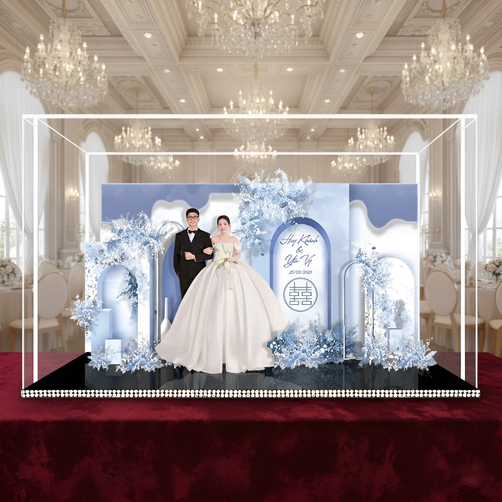 Standee Đám Cưới – Mô Hình Mica 3D Trang Trí, In Ảnh Theo Yêu Cầu, Quà Cưới Decor (Tặng Hộp+ Túi) - Size tính theo chiều ngang_thumbnail_19